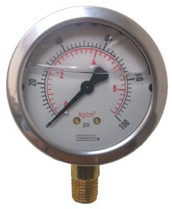 Manometros Dial 2.5" en PSI conexión inferior