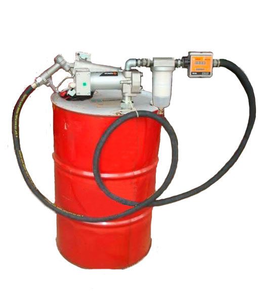 Bomba para gasolina y diesel con medidor y filtro