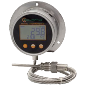 Termómetro digital capilar brida trasera 1/2 BSP"